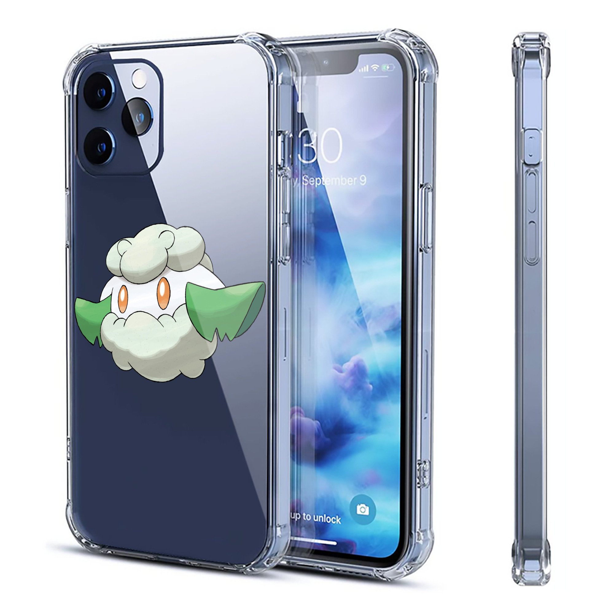 （画像用） ポケットモンスター Pokémon 【iPhone 12シリーズ対応】透明スマホケース（クリアソフトケース）